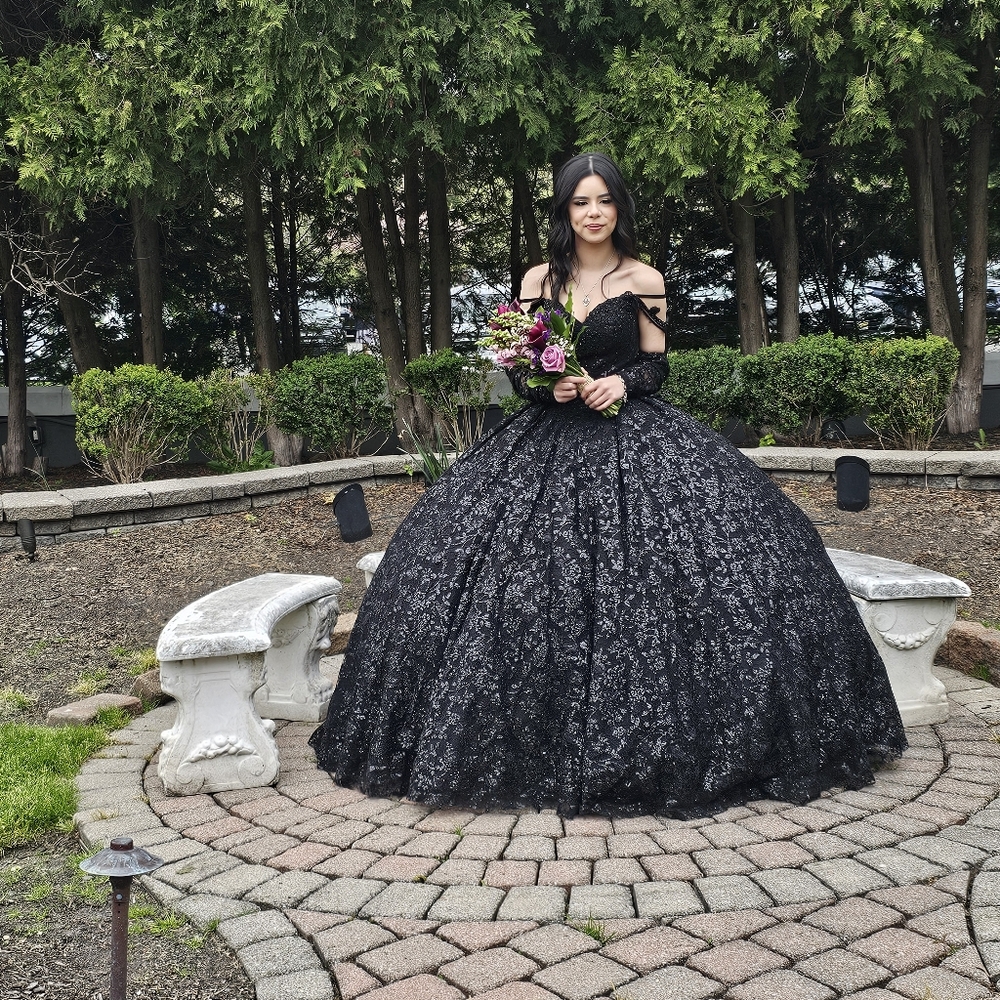 Quinceanera  dress with back bow.